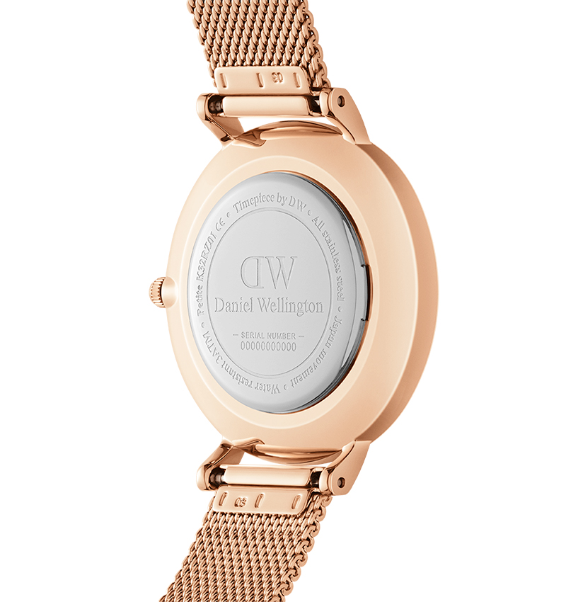 montre femme daniel wellington petite unitone or rose - vue 2