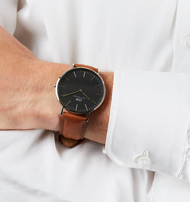 montre homme daniel wellington classic black durham 40 - vue 4